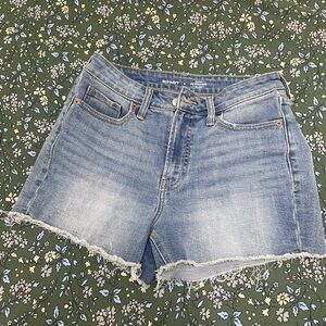Old Navy Blue Jean Shorts Distressed Cut-Off
